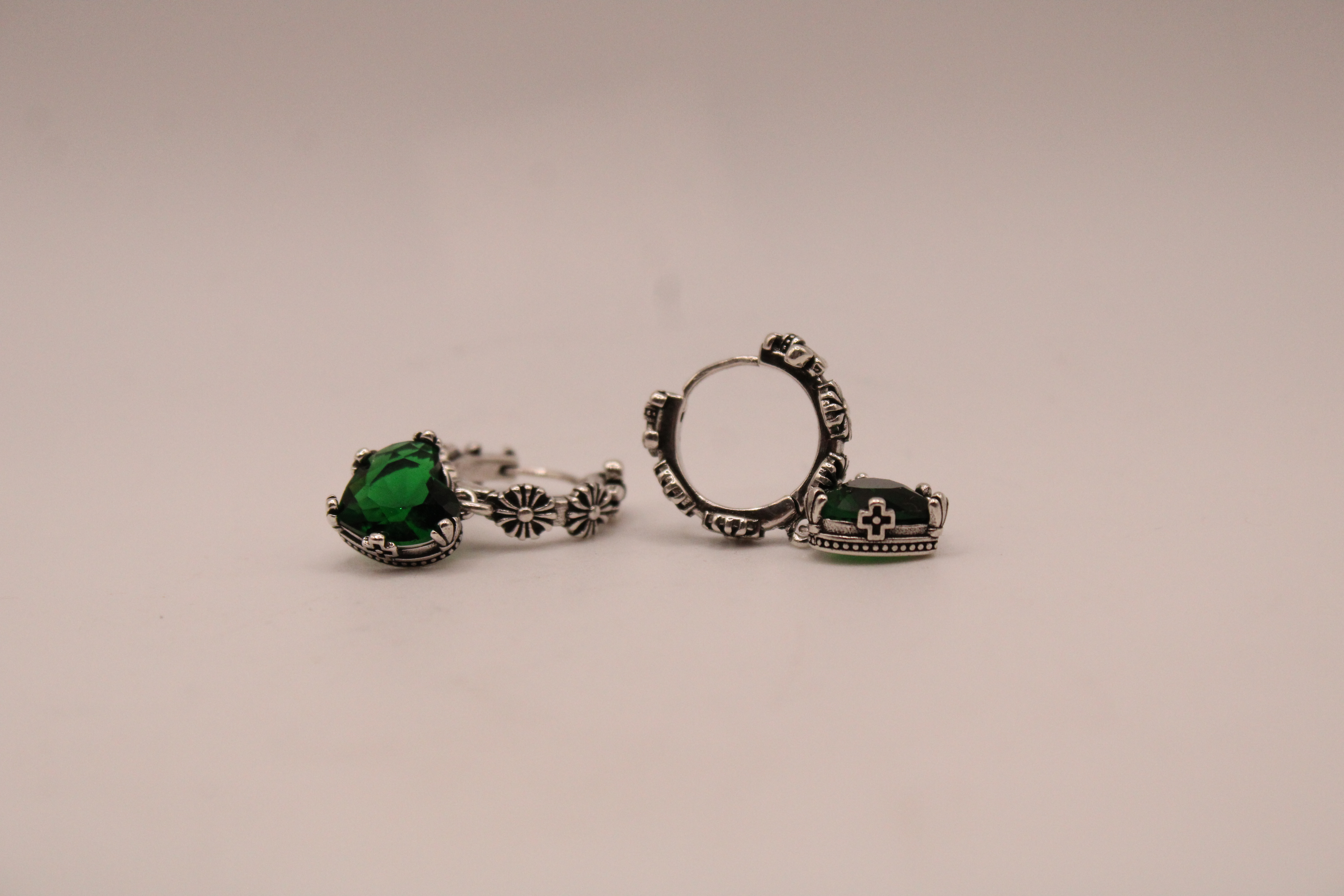 Náušnice Emerald Heart