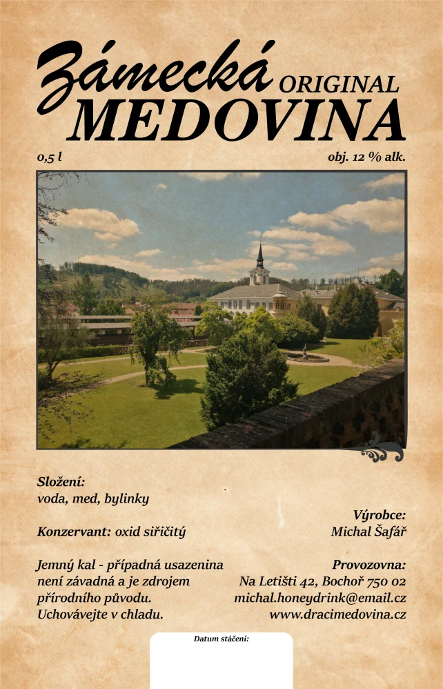 Zámecká medovina 0,5l 11,5%