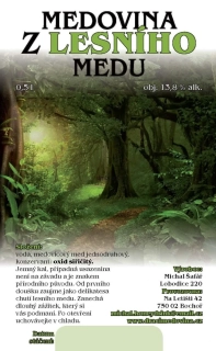Delikatni medovina z Lesniho medu 0,5l 13%