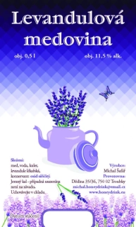 Levandulová medovina 0,5 l 11,5%
